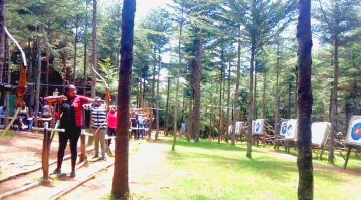 Archery at Kereita Forest Kenya.