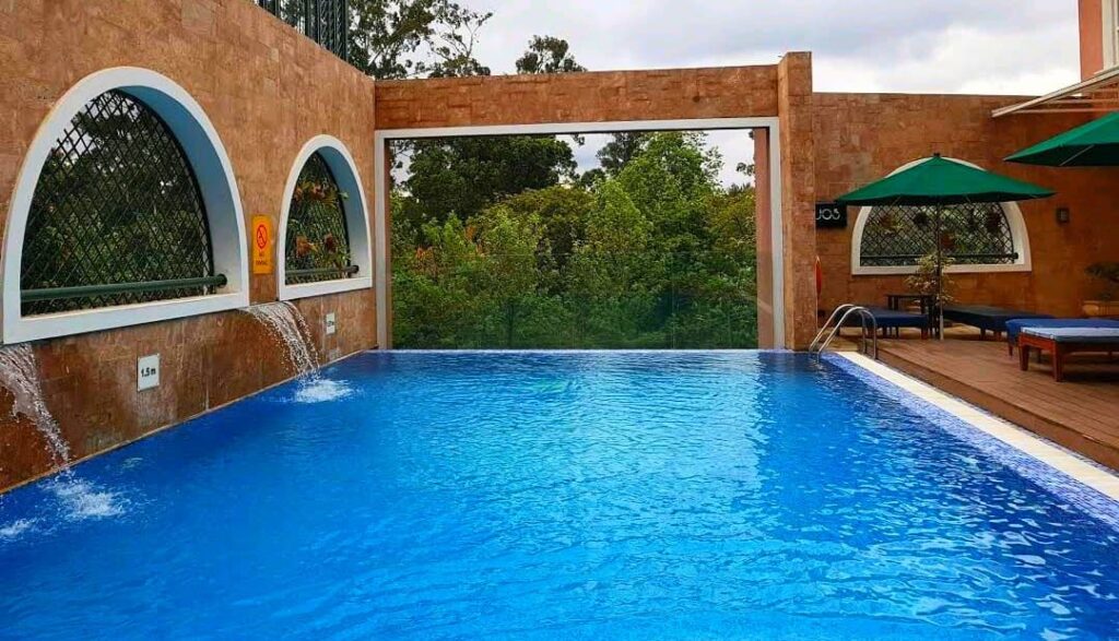 Heated Swimming Pool at Kempinski Hotel