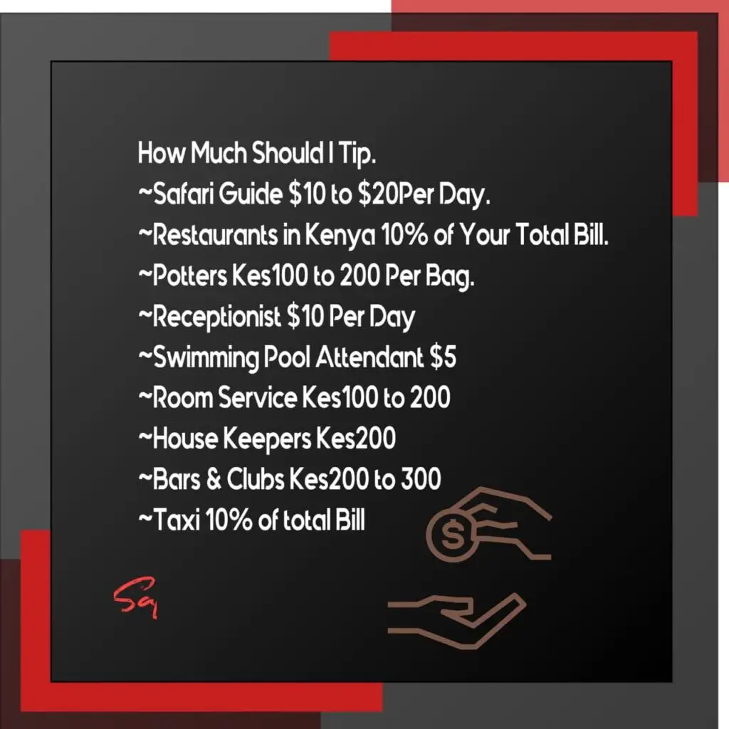 Summary of tipping in Kenya