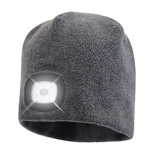 Travel Gift for Men- LED Beanie Hat with Light.