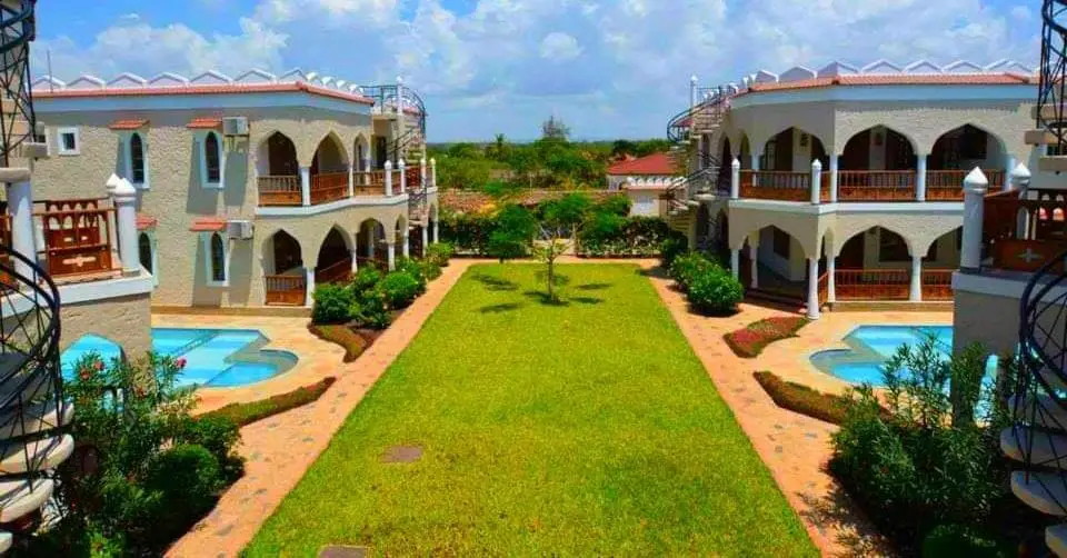 One of the Cottages and Villas in Diani which has Double Pools