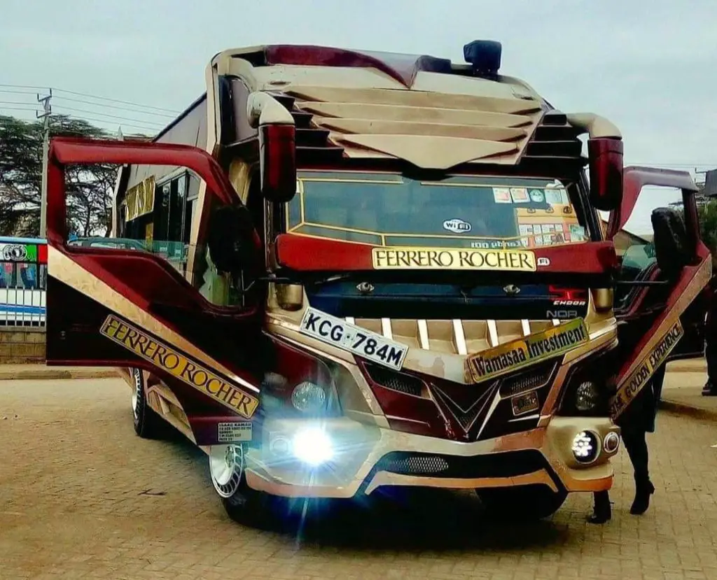 Public Transport in Kenya. Image Matatu Galore