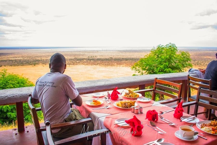 Incredible Views from the Restaurant at Voi Safari Lodge
