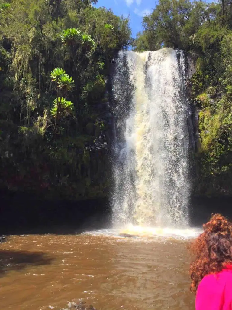 Kenya Safari Itinerary at Karuru Falls in Aberdares